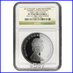 2013 Great Britain 5 Pounds Queens Portrait Proof Silver 4-Coin Set NGC PF 70