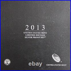 2013 Limited Edition Silver Proof Set Exact Coins In Pics Mint Box & COA 8010