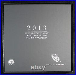 2013 Limited Edition Silver Proof Set OGP & COA MINT0710/JAU
