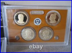 2013 Silver Proof Set Us Mint S & Coa + Original Outer Box