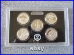 2013 Silver Proof Set Us Mint S & Coa + Original Outer Box