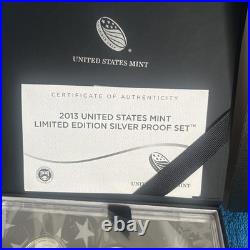 2013 Silver U. S Mint Limited Edition SilverProof Set OGP with COA American Eagle