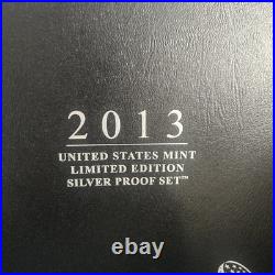 2013 Silver U. S Mint Limited Edition SilverProof Set OGP with COA American Eagle
