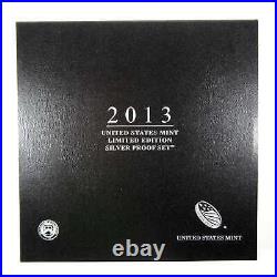 2013 U. S Mint Limited Edition Silver Proof Set OGP COA SKUCPC4588
