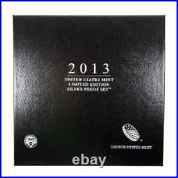 2013 U. S Mint Limited Edition Silver Proof Set OGP COA SKUCPC4588