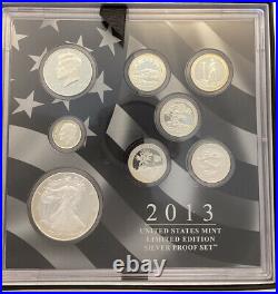 2013 US Mint Limited Edition Silver Proof Set With COA