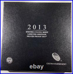 2013 US Mint Limited Edition Silver Proof Set With COA
