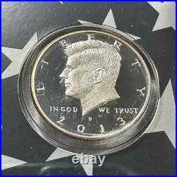2013 US Mint Ltd Edition Silver Proof Set Silver Coins x8 OGP & COA (90593)