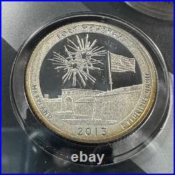 2013 US Mint Ltd Edition Silver Proof Set Silver Coins x8 OGP & COA (90593)
