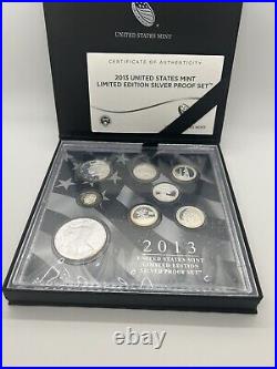 2013 United States Mint Limited Edition Silver Proof Set, OGP with COA