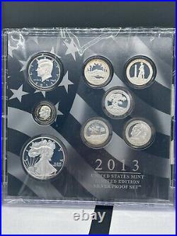 2013 United States Mint Limited Edition Silver Proof Set, OGP with COA