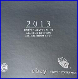 2013 United States Mint Limited Edition Silver Proof Set with OGP/COA
