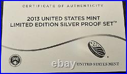 2013 United States Mint Limited Edition Silver Proof Set with OGP/COA 8 coins
