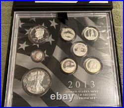 2013 W Proof Silver Eagle Limited Edition Proof Set In Ogp With Toning Coins 2013 W Proof Silver Eagle Limited Edition Proof Set In Ogp With Toning Coins