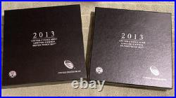 2013 W Proof Silver Eagle Limited Edition Proof Set In Ogp With Toning Coins 2013 W Proof Silver Eagle Limited Edition Proof Set In Ogp With Toning Coins