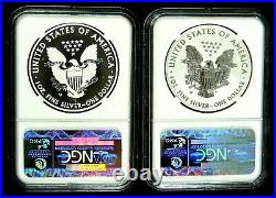 2013 W Silver Eagle WEST POINT SET NGC Rev Proof PF70 Enhanced SP70 Gold Star
