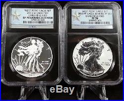 2013-W West Point Silver Eagle Set Early Release PF70/SP70 NGC Retro Star Label