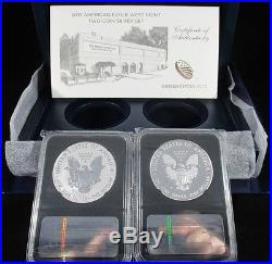 2013-W West Point Silver Eagle Set Early Release PF70/SP70 NGC Retro Star Label