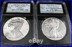 2013-W West Point Silver Eagle Set Early Release PF70/SP70 NGC Retro Star Label