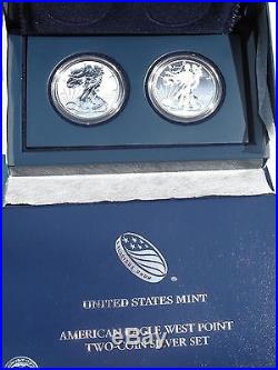 2013 West Point Two Coin Set Enhanced Finish / Reverse Proof Original Packaging