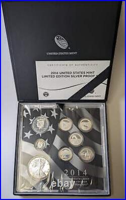 2014 LIMITED ED 8-pc SILVER PROOF SET