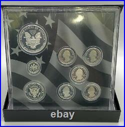 2014 Limited Edition Silver Proof Coin Set United States Mint OGP Eagle