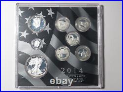 2014 Limited Edition Silver Proof Set 8 Coin with Box & COA
