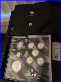 2014 Limited Edition Silver Proof Set OGP