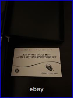 2014 Limited Edition Silver Proof Set OGP