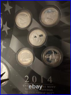 2014 Limited Edition Silver Proof Set OGP