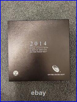 2014-S Limited Edition Silver US Mint Eight Coin Proof Set with Box & COA