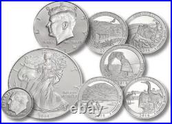 2014-S & W Limited Edition Silver US Mint Eight Coin Proof Set with Box and COA