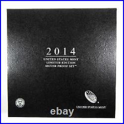 2014 U. S Mint Limited Edition Silver Proof Set OGP COA SKUCPC3750