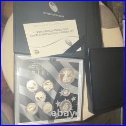 2014 U. S. Mint Limited Edition Silver Proof Set, Proof Strike, Ungraded