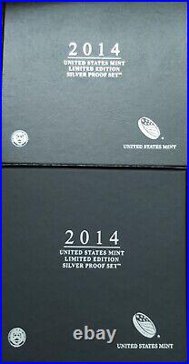 2014 US Mint Limited Edition Silver Proof Set OGP & COA still Sealed and Toning