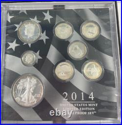 2014 US Mint Ltd. Edition Silver Proof Set (#14003) Original Celo on set Fresh