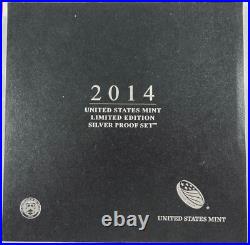2014 US Mint Ltd. Edition Silver Proof Set (#14003) Original Celo on set Fresh