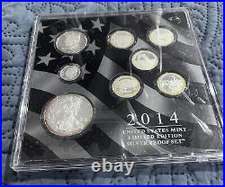 2014 United States Mint Limited Edition Silver Proof Set in OGP With Toning