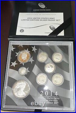 2014 United States Mint Limited Edition Silver Proof Set with OGP/COA