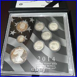 2014 United States Mint Limited Edition Silver Proof Set with OGP/COA