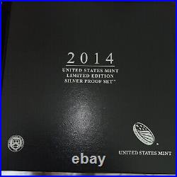 2014 United States Mint Limited Edition Silver Proof Set with OGP/COA