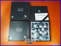 2014 W Proof Silver Eagle Limited Edition Proof Set Ls3 In Ogp