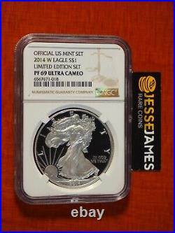 2014 W Proof Silver Eagle Ngc Pf69 Ultra Cameo From The Limited Edition Set