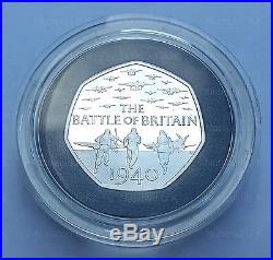 2015 50p Silver Proof Coin 75th Anniversary of the Battle of Britain UK 50p