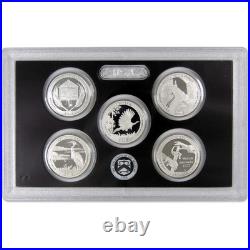 2015 America the Beautiful Quarter Silver Proof Set U. S. Mint OGP COA