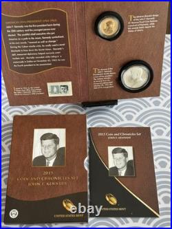 2015 JFK Coin & Chronicles Set + 1988 US Mint Proof Set Silver Medal