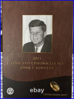 2015 JFK Coin & Chronicles Set + 1988 US Mint Proof Set Silver Medal
