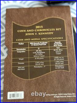 2015 JFK Coin & Chronicles Set + 1988 US Mint Proof Set Silver Medal