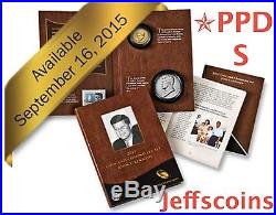 2015 John F Kennedy Coin & Chronicles Set Reverse Proof PPDS AX3 Presidential