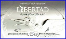 2015 Mexican Libertad Special Silver Set Only 500 Minted! Proof/ Reverse Proof